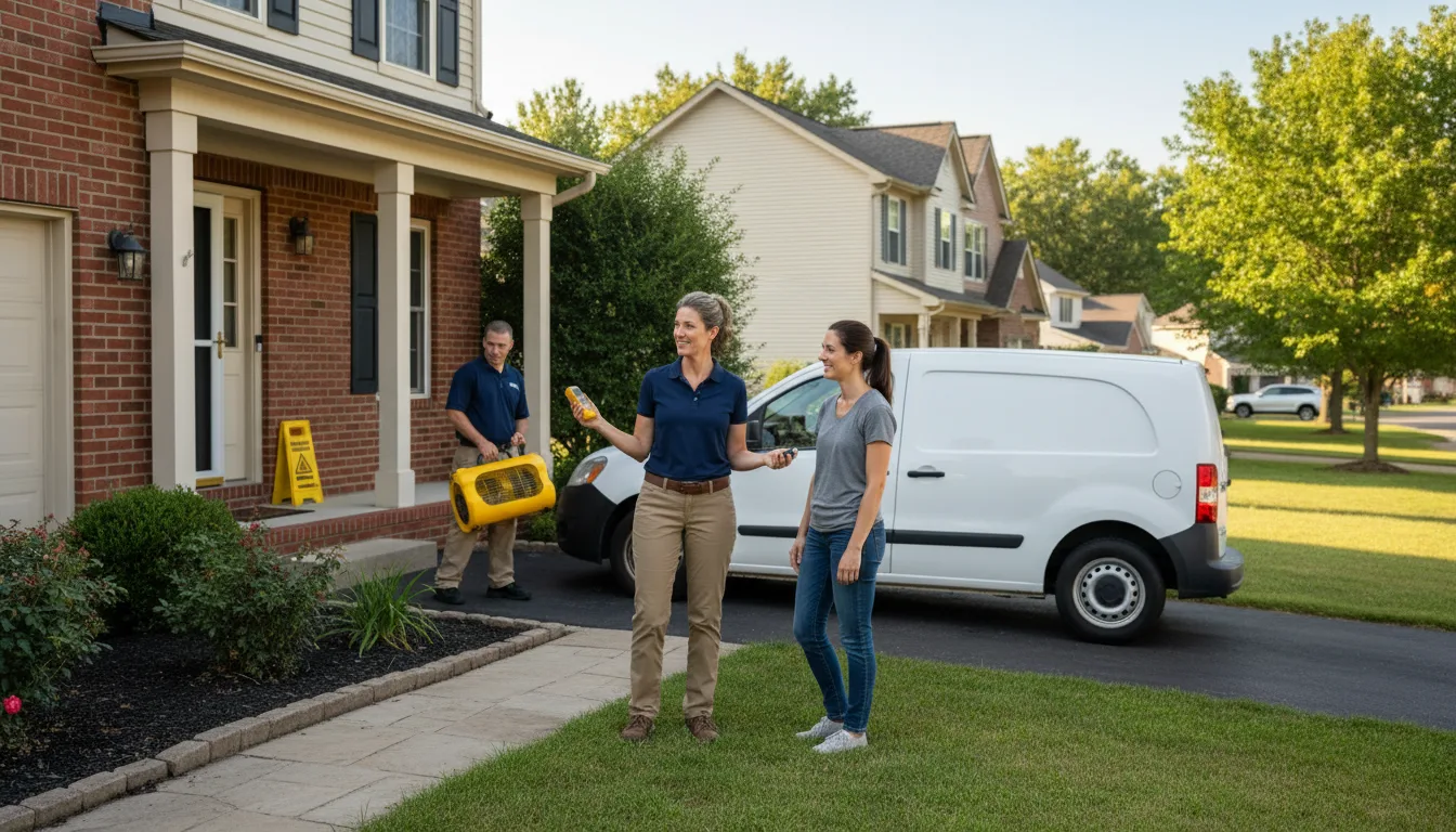 Residential water damage restoration in Swink, CO